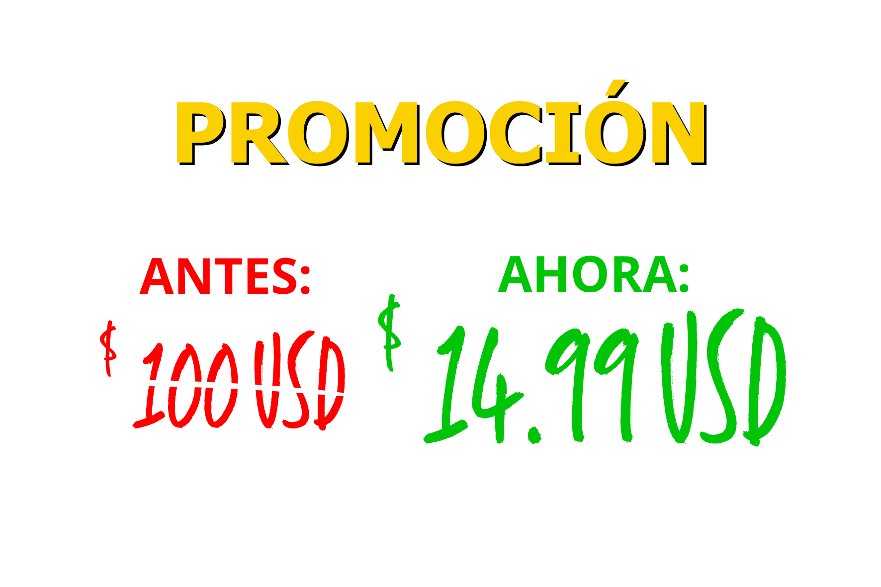 Red and Yellow Bold Sale Price Tag Rectangle Sticker (Landscape) (9)